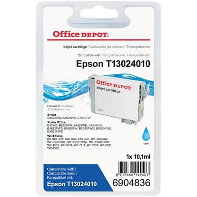 Office Depot Compatible Epson T1302 Ink Cartridge T13024010 Cyan