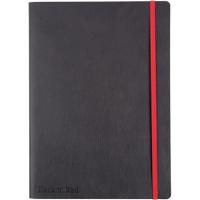OXFORD Journal Black n' Red B5 Ruled Casebound Cardboard Soft Cover Black, Red 144 Pages