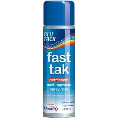 Bostik Blu-Tack Fast-Tak adhesive spray – 500ml can