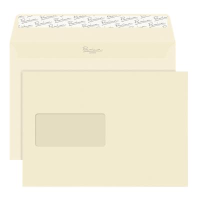 Premium Business Envelopes c5 120gsm Cream Wove window peel and seal 500 pieces