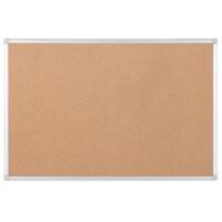 Bi-Office Earth Notice Board Non Magnetic Wall Mounted Cork 90 (W) x 120 (H) cm Wood Brown