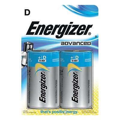 Energizer Batteries Advanced D 2 Pieces