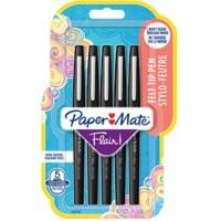 PaperMate Fineliner Pen Flair 0.7 mm Black Pack of 5