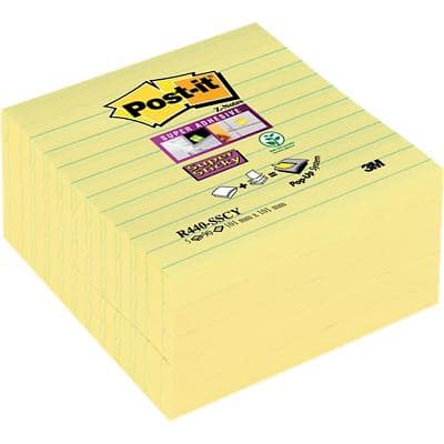 Post-it Super Sticky Z Notes 101 x 101 mm Yellow 5 Pieces of 90 Sheets