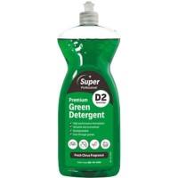Super Professional Products D2 Premium Washing Up Liquid Concentrated 1L 6 Bottles
