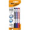BIC Whiteboard Marker 1701 Velleda Bullet 2.2 mm Black Pack of 12 + FREE 3 BIC Liquid Ink Pocket Pens Assorted