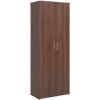 Dams International Cupboard Lockable with 5 Shelves Melamine Universal 800 x 470 x 2140mm Walnut