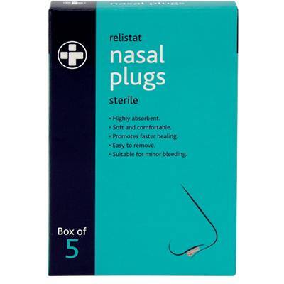 Reliance Medical Nasal Plugs Relistat Pack of 5