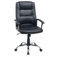 Niceday Berlin Executive Chair Basic Tilt Bonded leather with Fixed Armrest Black 110 kg 635 x 745 x 1,145 mm