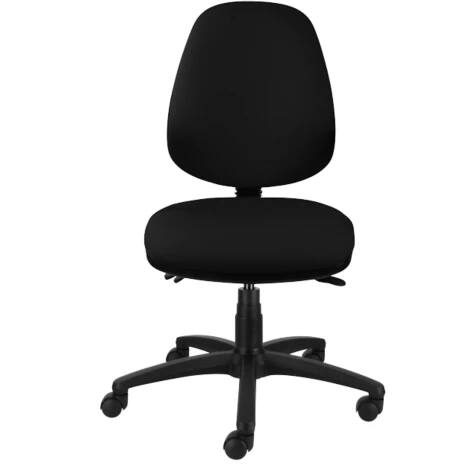 ENERGI Plus Office Chair Task High Back Without Arms Fabric Black Viking Direct IE