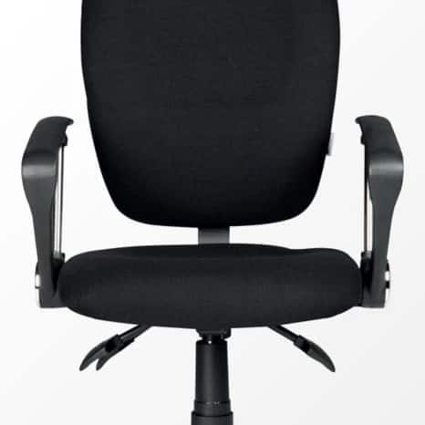 Realspace Synchro Tilt Ergonomic Office Chair with Armrest and Adjustable Seat Atlas Black Viking Direct IE