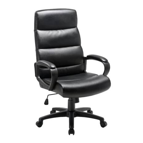 Viking Malaga Executive Chair Basic Tilt Bonded leather Fixed Armrest Height Adjustable Seat Black 110 kg Viking Direct IE