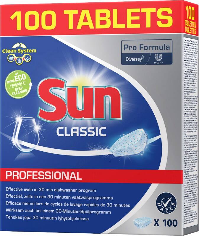 Sun Classic Dishwasher Tablets Pack of 100