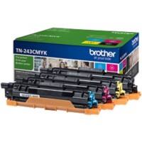 Brother TN-243CMYK Original Toner Cartridge Black, Cyan, Magenta, Yellow Pack of 4 Multipack