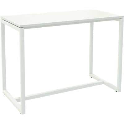 Paperflow Rectangular High Table with White Melamine Top and White Frame easyDesk 1500 x 750 x 1100mm