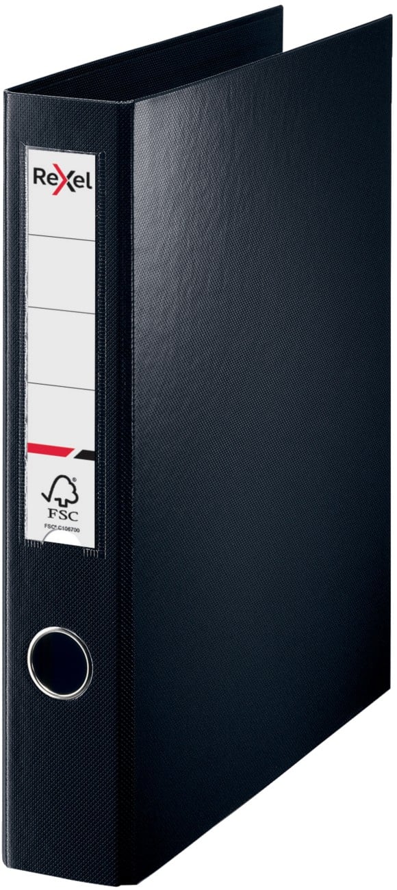 Rexel Choices 40 mm Ring Binder PP (Polypropylene) A4 4 Rings Black