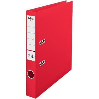Rexel No.1 Choices Lever Arch File A4 52 mm Red 2 ring 2115508 Polypropylene Smooth Portrait