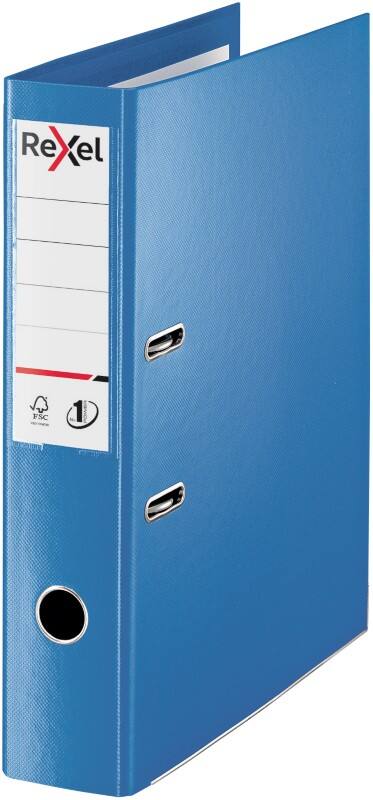 Rexel No.1 Choices Wide Lever Arch File A4, Foolscap 72 mm Blue 2 Rings 2115512 Polypropylene Smooth Portrait