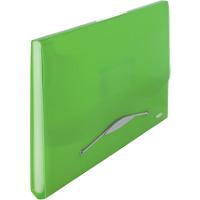 Rexel Choices Expanding File A4 6 Compartments Translucent Polypropylene Green