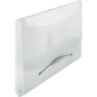 Rexel Choices Expanding File A4 6 Compartments Translucent Polypropylene White