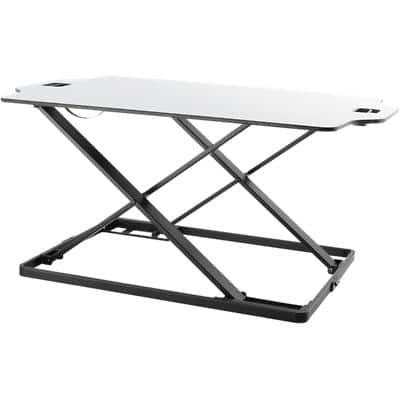 Proper Ultra Slim Sit Stand Workstation Height Adjustable 795 x 540 x 400 mm Black, White