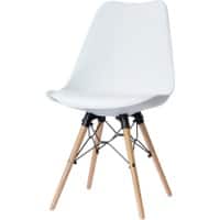 Paperflow Chair Dogewood White, Black & Beach Pack of 2