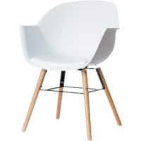 Paperflow Chair Wiseman White, Black & Beach Pack of 2