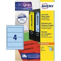 Avery L7171A-20 Filing Labels Self Adhesive 200 x 60 mm Assorted 80 Labels
