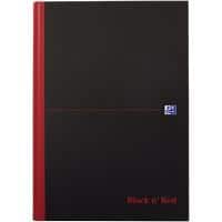 OXFORD Black n' Red A4 Casebound Hardback Notebook Ruled 192 Pages Value Pack 5 + 2 Free