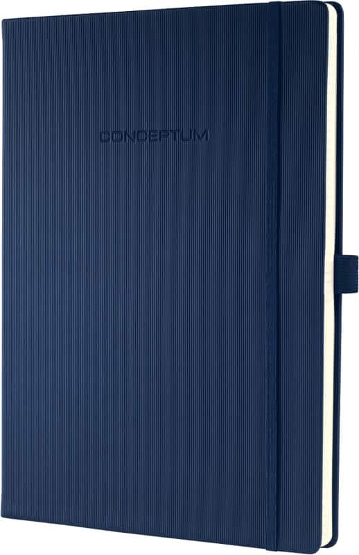 Sigel Notebook Conceptum A4 Ruled Casebound Hardback Midnight Blue 194 Pages