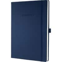 Sigel Conceptum Notebook A4 Ruled Casebound Hardback Midnight Blue 194 Pages