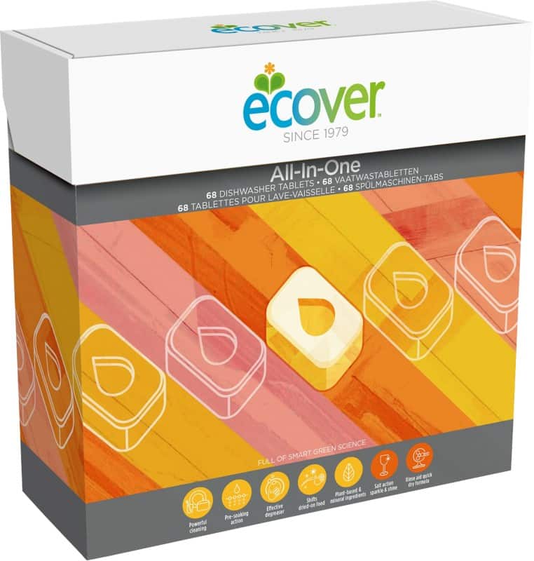 Ecover Dishwasher Tablets All In One Pack of 68