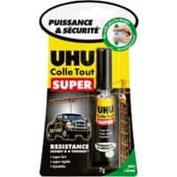 UHU Super Glue Permanent Transparent Clear 7 g 39710