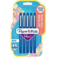 PaperMate Fineliner Pen Flair Medium 0.7 mm Blue Pack of 5