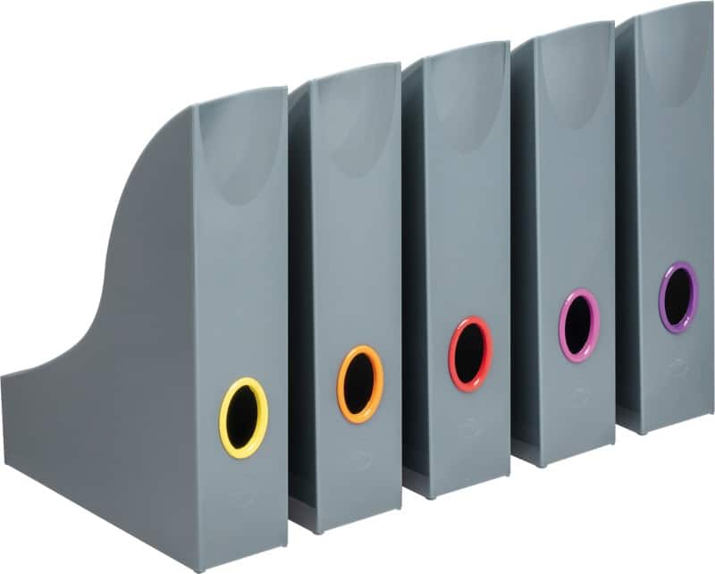 DURABLE Magazine File Polystyrene A4 Assorted Pack of 5