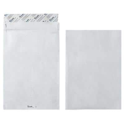 Tyvek C4 Gusset Envelopes 229 x 324 mm Peel and Seal Plain 55 gsm White Pack of 20