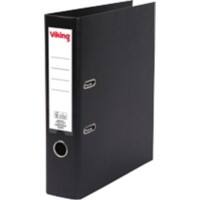 Viking Lever Arch File A4 75 mm Black 2 ring Cardboard, PP (Polypropylene) Matt Portrait