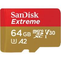 SanDisk Micro SDXC Card Extreme 64 GB Red, Gold