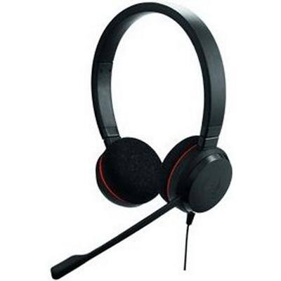 Jabra Evolve 20 Wired Over-the-head Telephone Headset Over-the-head with Noise Cancellation USB Type-A with Microphone Black