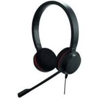 Jabra Evolve 20 Wired Telephone Headset Over-the-head with Noise Cancelling with Microphone Stereo 20 Black