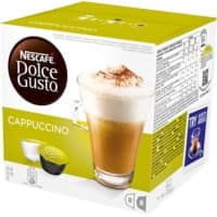 NESCAFÉ Dolce Gusto Caffeinated Ground Coffee Pods Box Cappuccino 6.3 g Pack of 8 x Coffee + 8 x Milk Pods