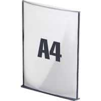 Paperflow A4 Information Sign Grey PS (Polysterene) 12SA4.11 23 (W) x 31 (H) cm