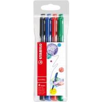 STABILO Fineliner Pointmax Assorted Pack of 4