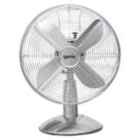 igenix Desk Fan Main 3 Speeds 42 cm Silver DF1250 30.4 cm