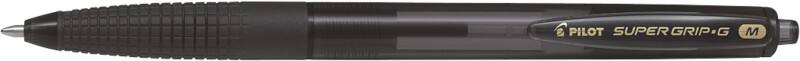 Pilot Super GRIP-G Retractable Ballpoint Pen Black Medium 0.3 mm Refillable Pack of 12