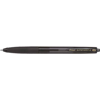 Pilot Super GRIP-G Retractable Ballpoint Pen Black Medium 0.3 mm Refillable Pack of 12