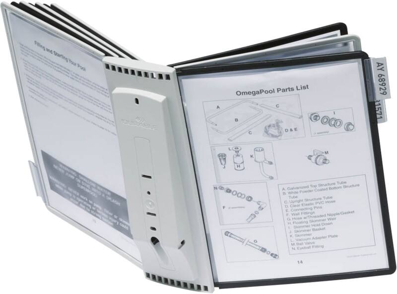 DURABLE Sherpa Display Panel System 10 Panels A4 Wall Mounted PA (Polyamide) Black