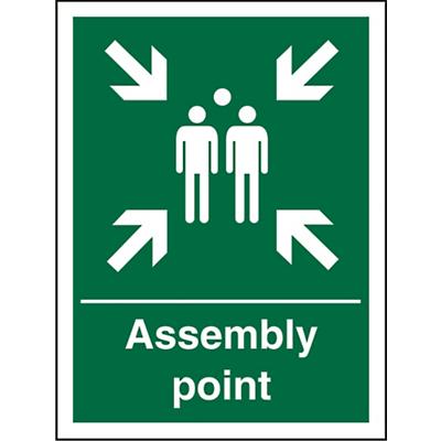Sign Assembly Point Plastic Green 20 x 15 cm