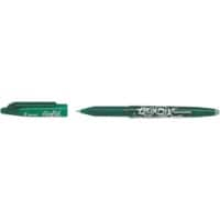 Pilot FriXion Ball non-retractable Rollerball Pen Green 0.35 mm Medium Refillable 50% Recycled Pack of 12