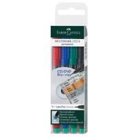 Faber-Castell Multimark 152304 Marker Extra Fine Needlepoint Assorted Pack of 4